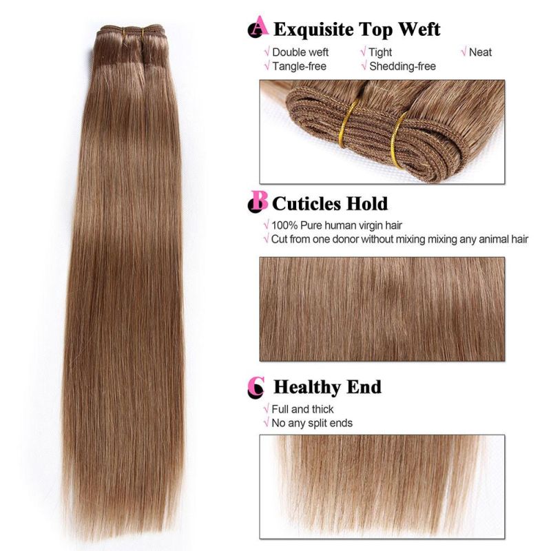Wholesale Remy Brazilian Human Hair Silkly Straight Weave (BHF037)
