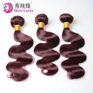 China Hair Factory Wholesale Colored Red Remy Mongolian Human Hair Body Wave Bundles