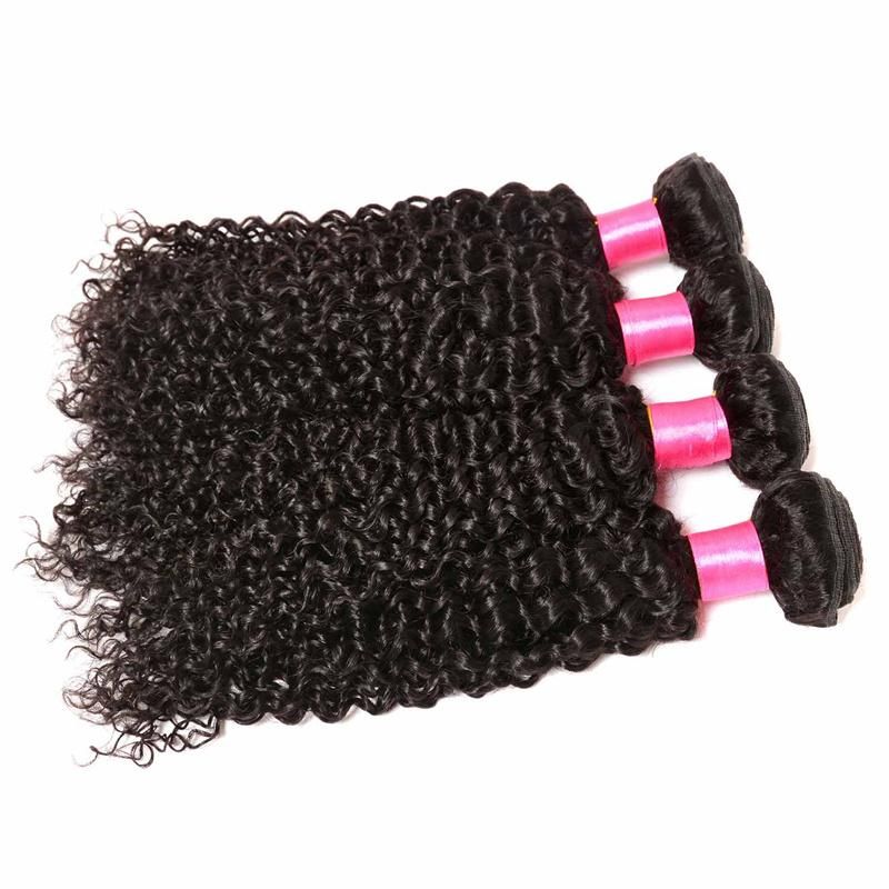 Free Sample Cuticle Aligned Raw Virgin Hair Bundles with Closure