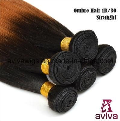 Silky Straight Wave 100% Virgin Hair Ombre Natural Hair Extension