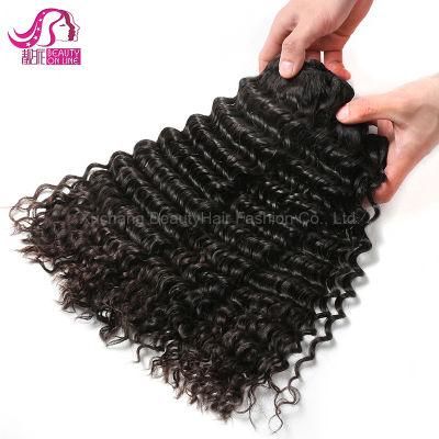100% Mink Brazilian Deep Wave Hair Piece Virgin Hair Bundles