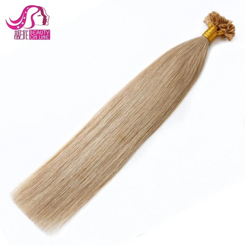 8"-30" Italian Keratin Nail Tip U Tip, Stick Tip, I Tip, Flat Tip Hair Extensions, 100 Indian Remy Human Hair Extension