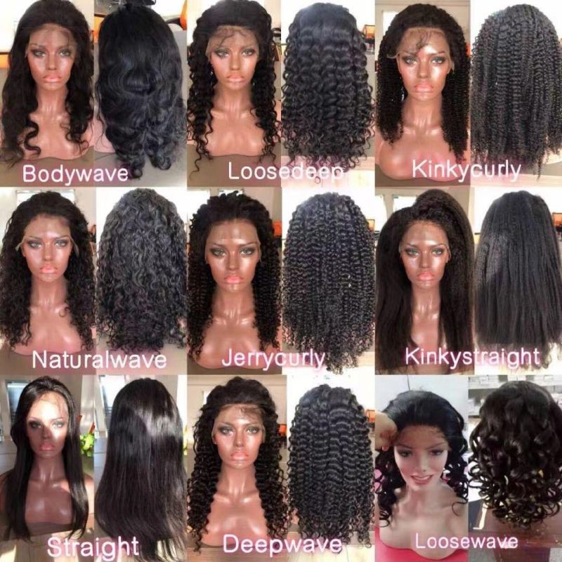 Human Hair Wig Kinky Curly Straight Full Lace Cheap 100% Virgin Remy Custom Brazilian HD Lace Frontal Deep Loose Wave China Wigs for Black Women Wholesale Price
