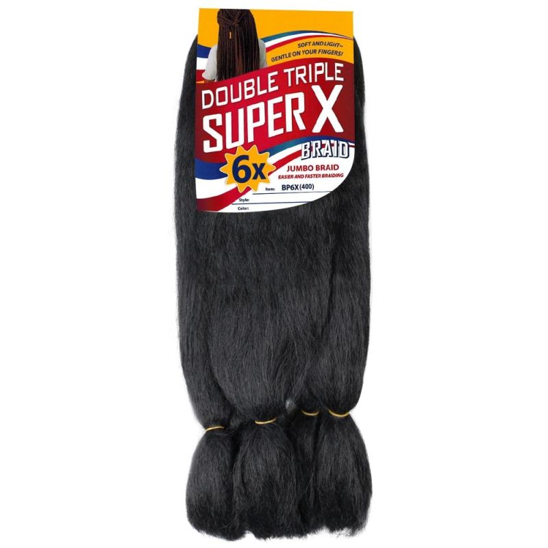 Synthetic High Quality High Temperature Fiber 24inch 6X Super Jumbo Hair Crochet Braids