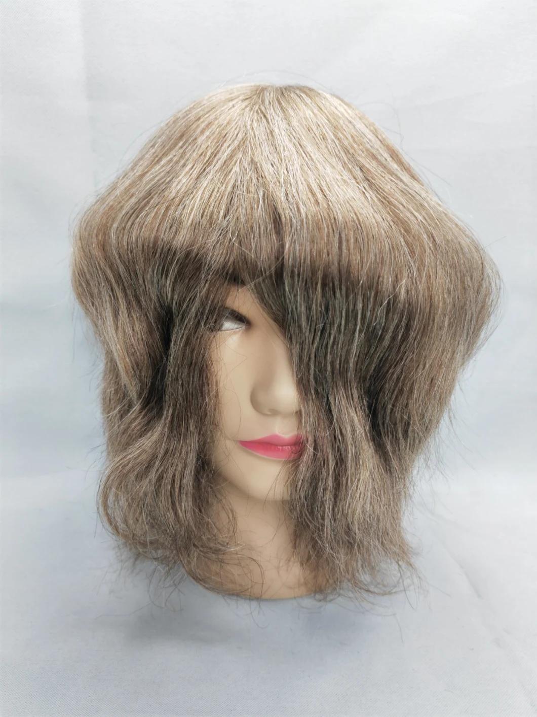 2022 Best Comfortable Custom Made Clear PU Base Injection Hairpiece Made of Remy Human Hair