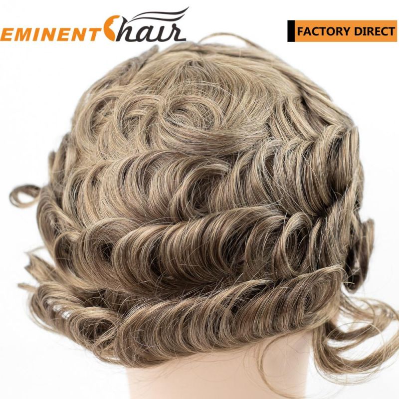 Custom Men′s Wig Factory Direct Mono Base Wig for Men