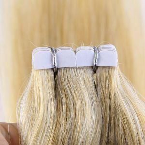 #P18/613 Skin PU Weft Brazilian Hair Extension Tape Remy Human Hair