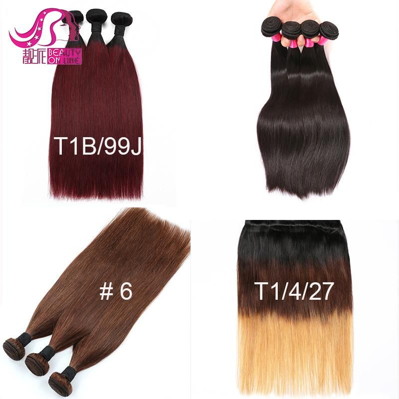Two Tone Color Brazilian Human Hair Weft