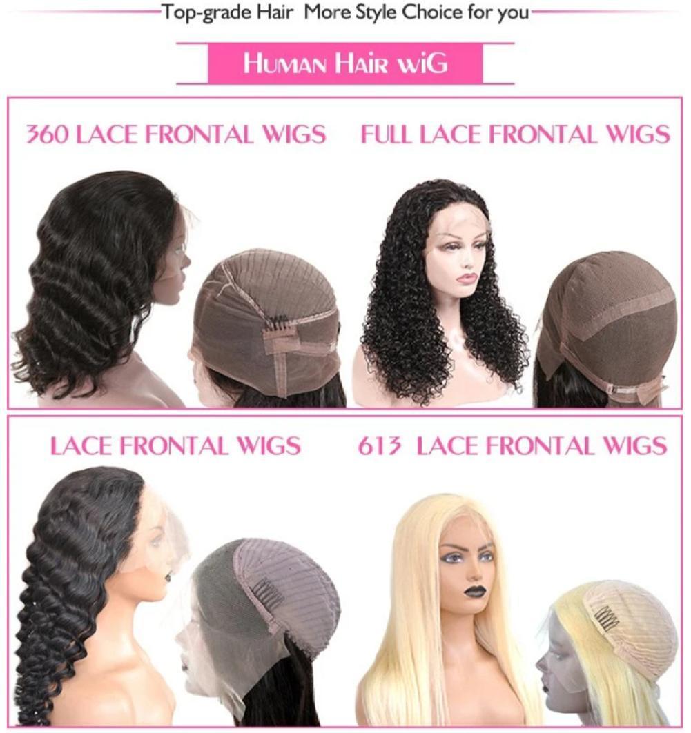 Hot Sale Lace Front 100% Human Hair Wigs Pre Plucked with Baby Hair Body Wave Brazilian Virgin Hair Glueless 150% 18"