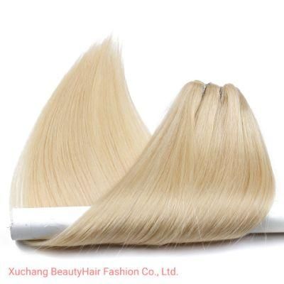 Remy Russian Blonde Color Straight Double Drawn Weft Human Hair Extensions3 Buyers