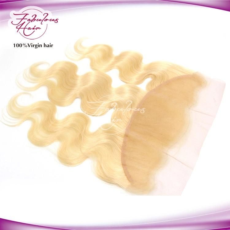 Mink Blonde 613 Pre Plucked Body Wave Frontal HD Lace