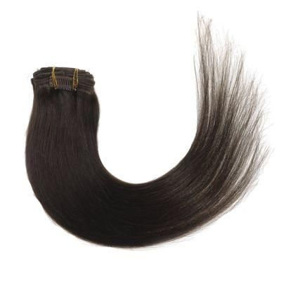 100% Virgin Hair Brazilian Hair Extension Clip in Human Hair Extension 22inch Virgin Hair Extension (AV-CH70-22-2)