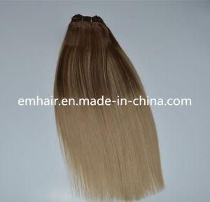 Hot Selling Wholesale Clips in Hair Extension Balayagep4/18# Wholesale Clip Hair Extension