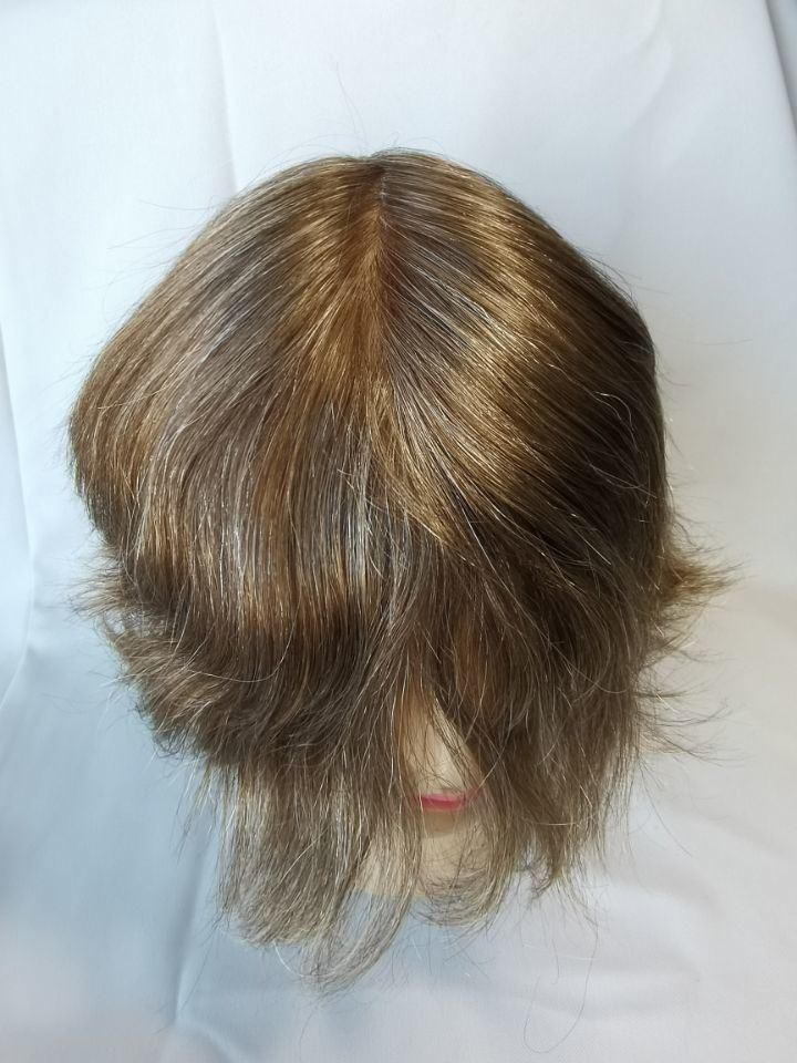 2022 Most Natural Clear Poly Skin Base Men′ S Wig Made of Remy Human Hair