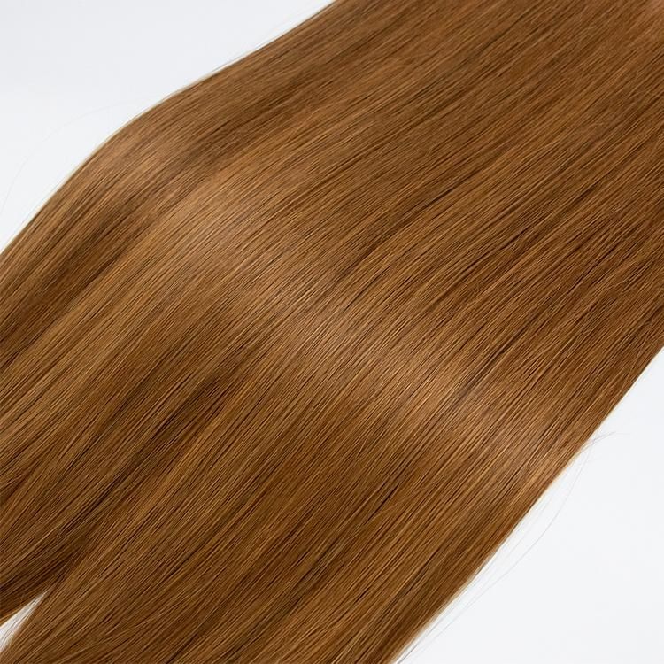 100% Cuticle Aligned Double Drawn Human Hair Extensions Straight U Tip Hair #30