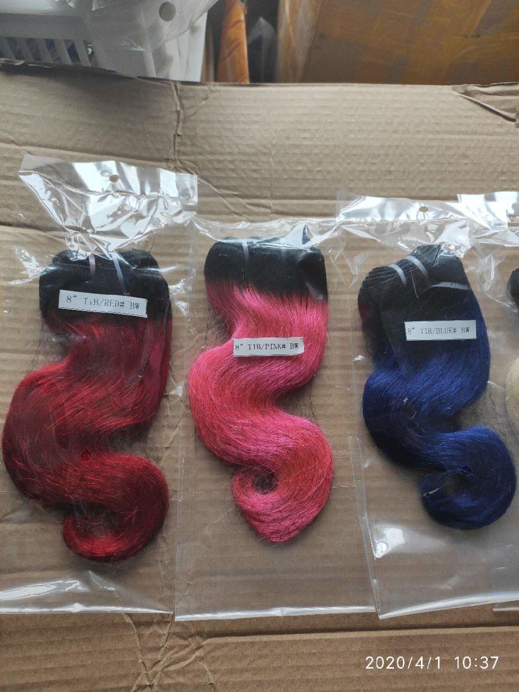 Hot Sales Ombre Colored Hair Bundles Brazilian Hairs