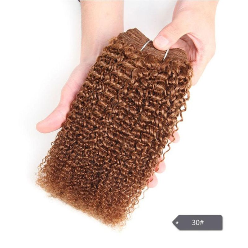 Afrox Kinky Weave Curly Hair Ombre Mongolian Brazilian Human Hair Weave Bundles Deal #27 #30 1b# Red# Remy Hair Extension