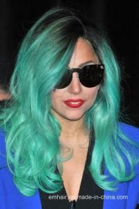 Hair Weave with Closure, 1b Teal Ombre Green Brazilian Human Hair, Ombre Green Hair Weaves