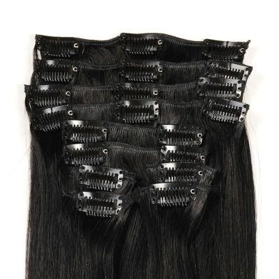 Wholesale Factory Price 100 Remy Virgin Hair Clip on Hair Extension