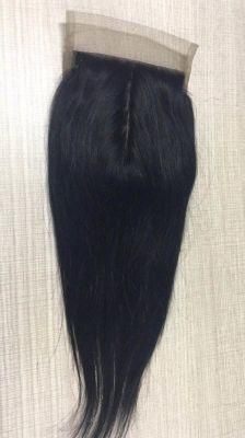 Cheap Price Closure and Frontal Vendor Silk Base Closure Natural Wave 4*4 Closure Net Mesh