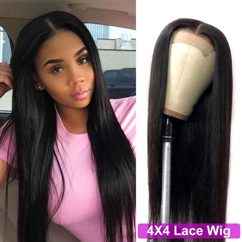Wigs for Black Women Human Hair Lace Front Wigs Pre Plucked with Baby Hair 150% Density Brazilian Straight Lace Closure Human Hair Wigs Natural Hairline