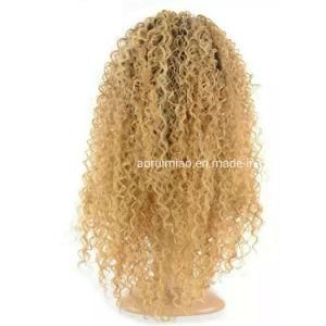Blonde Remy Straight Front Full Lace Wig Peruvian Curly Human Hair Wigs