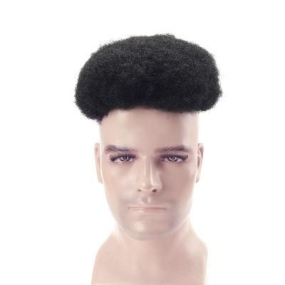 Afro Curl Mono Base with Npu Around Natural Toupee