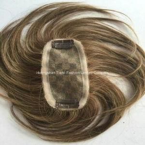 14&quot; Hand-Tied Hair Toupee Replacement Mono Base + Npu Toupee