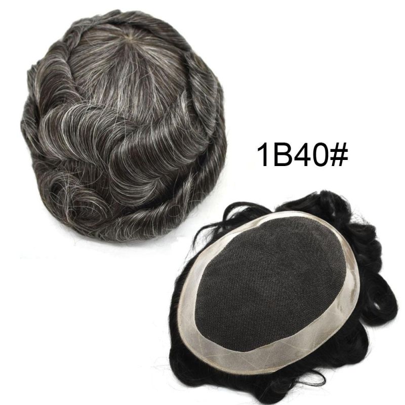Kbeth Men Toupee Indian Remy Human Hair Toupee for Males Durable Hair Piece Mono with Cheap Toupee for Men Made in China Wigs