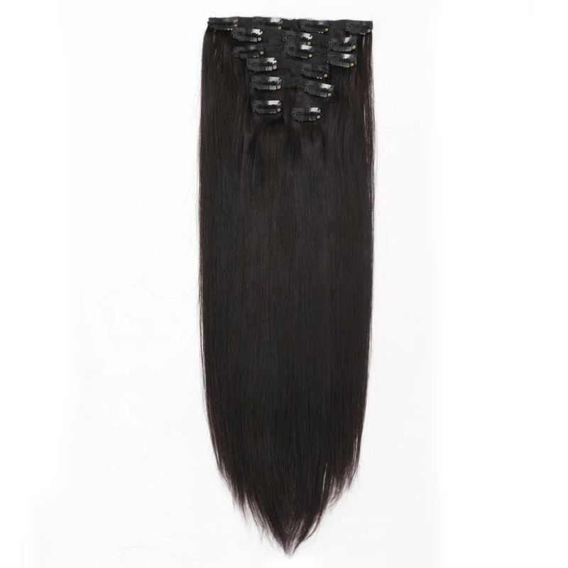 Fashion Hot Sale Thick Heavy Clip on Remy Human Hair Extension in 100g/120g/160/190g/210g/260g/280g/Set