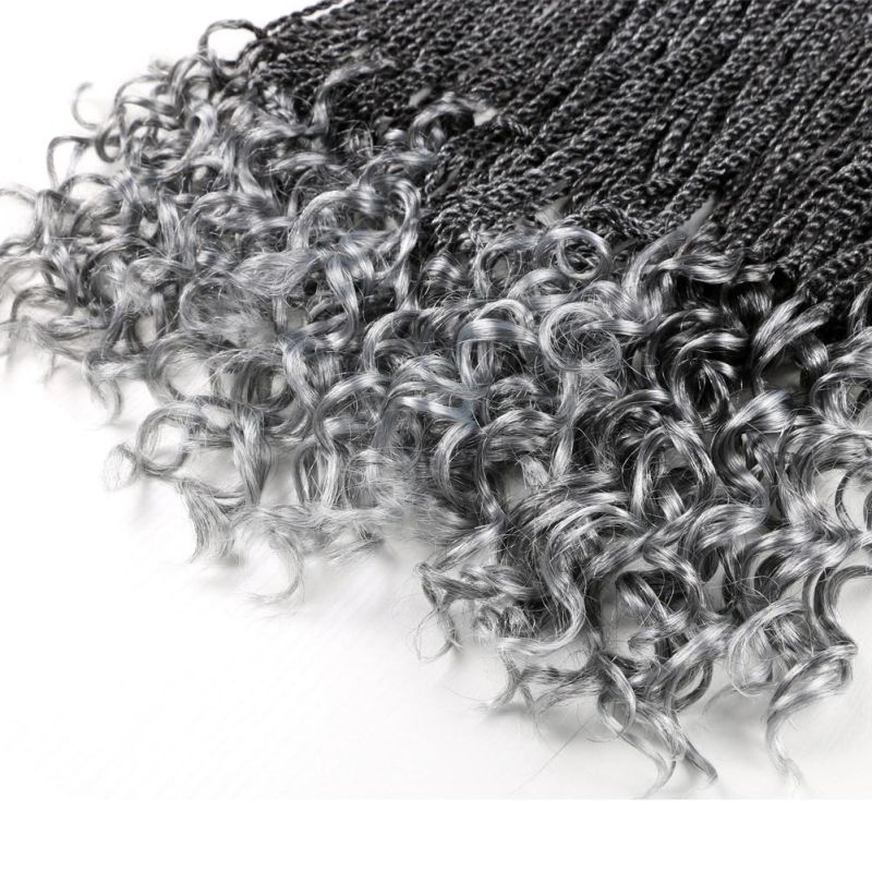 Long Ombre Brown Senegalese Twist Crochet Braiding Hair Curly Ends Deep Wave