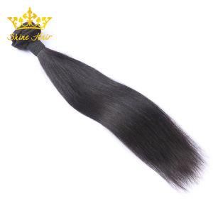 #1b Straight 100% Remy Brazilian Human Hair Bundles with Hairline and Baby Hair