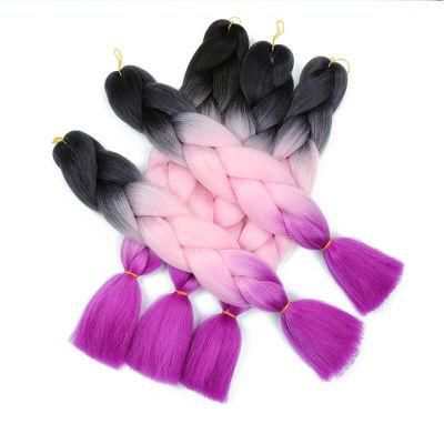 Heat Resistant Kanekalon Synthetic Hair Extension Jumbo Big Braids