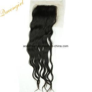 Wholesale 4*3.5 Top Lace Cheap Virgin Natural Wave Mongolian Human Hair Closure