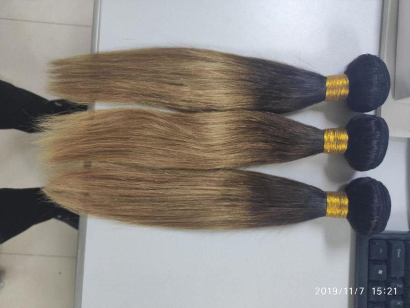 Wholesale Ombre Highlight Color Natural Human Hair Weave Bundles Human Hair Bundles Brazilian Virgin Hair Weaving Human Hair Extensions