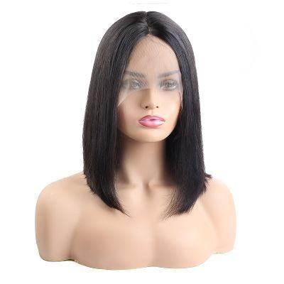 Kakiifashion Wholesale Brazilian Hair Human Bob Natural Black Wig