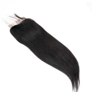 100% Remy Brazilian Human Hair 4X4 Lace Closure for Brazilian Hair