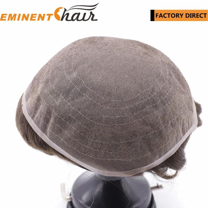 Instant Delivery Stock Human Hair Lace Men′s Toupee