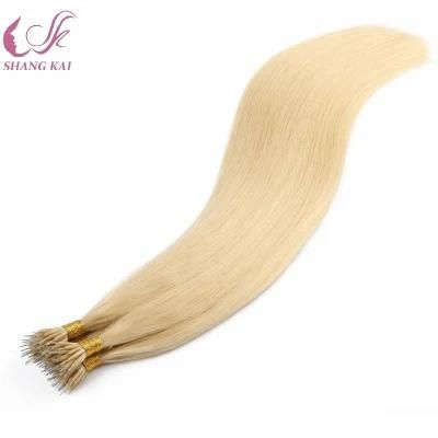 High Quality Blonde Color Nano Ring Hair Extension Remy Brazilian Hair Virgin Human Hair Extension