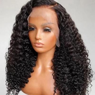 Wholesale Wigs Human Hair 10A Grade Transparent Lace Deep Wave 30 Inch Frontal Wig