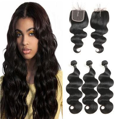 Kbeth Body Wave Lace Closure Toupee Mink Brazilian Remy Hair 100% Virgin Cuticle Aligned Human Hair Bundles with Lace Toupee