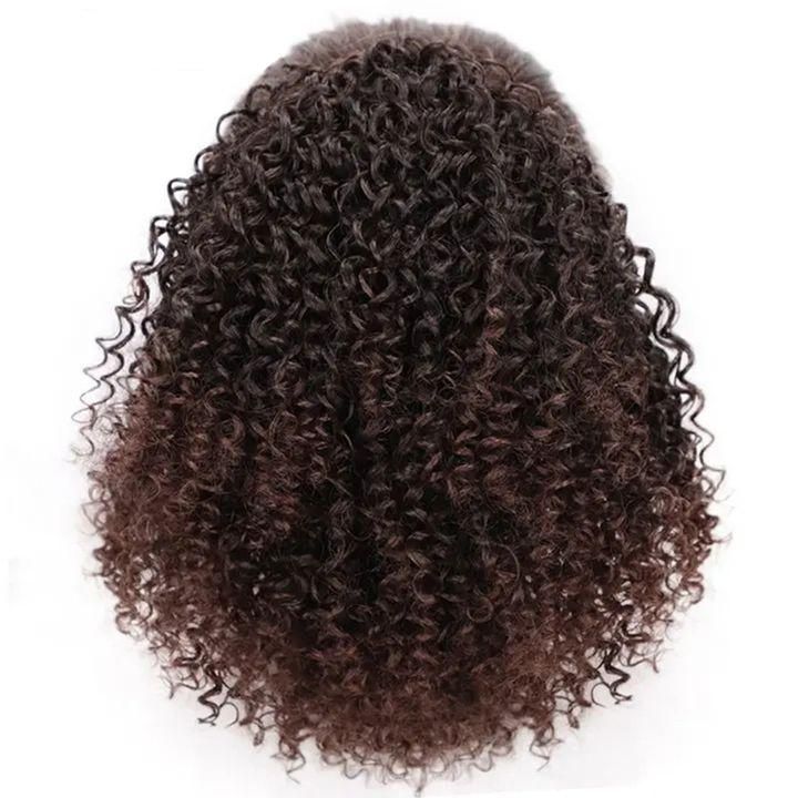 8inch Afro Curly Synthetic Clip in Hair Extension Stretch Mesh Ponytail