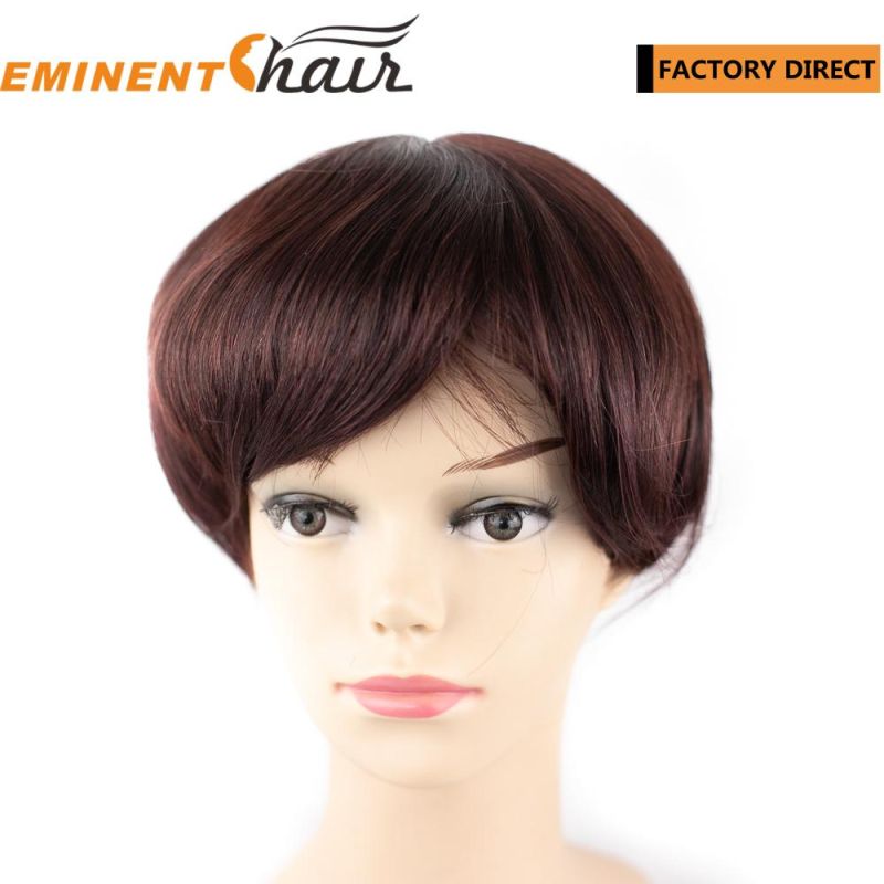 Durable Mono Remy Hair Women Hair Topper Red Hair Women Wig