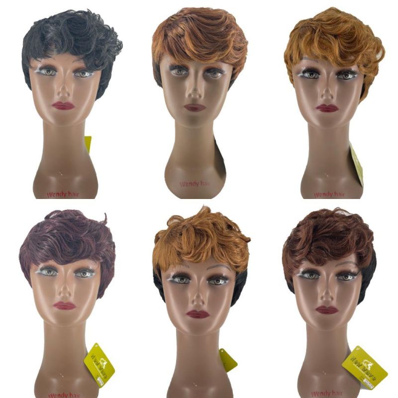 China Supply Ombre Heat Resistance Synthetic Wholesale Wig No Lace Short Synthetic Wigs