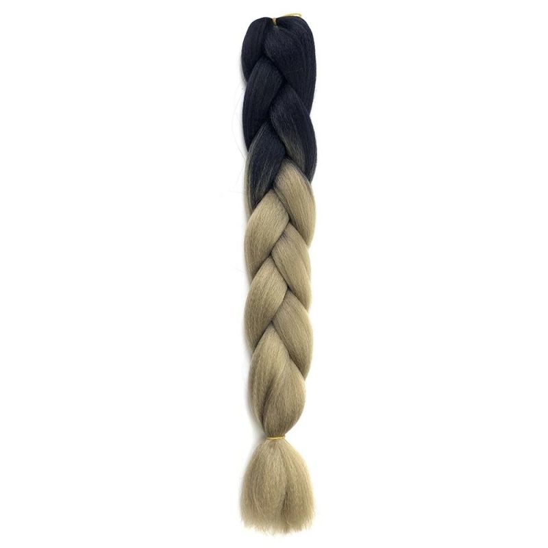 Kbeth Vigorous Free Sample 24inch Synthetic Jumbo Braiding Hair Long Braid Hairpieces Ombre Crochet Braids Extensions for Black Women in Stock