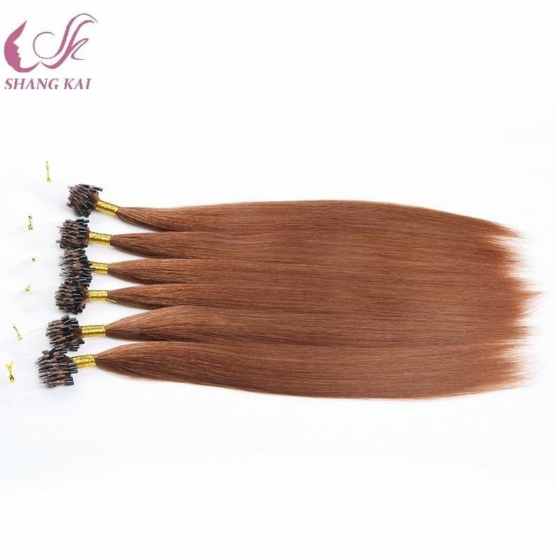 Brazilian Human Hair Micro Ring Loop Hair Extension #27 Color