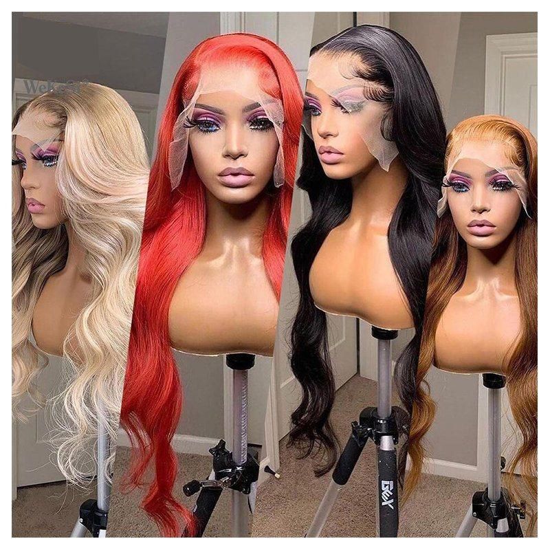 30 Inch Deep Wave Wig Pre Plucked Transparent HD Lace Front Wigs Remy Virgin Human Hair 13X6 Lace Frontal Wigs