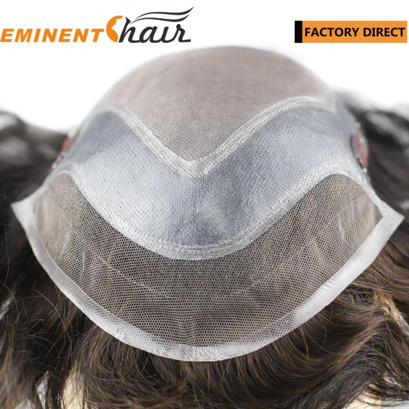 Toupee Manufacturer Natural Hairline Lace Front Toupee Hairpiece