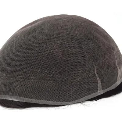 Full French Lace Medium or Medium Light Human Hair Toupee