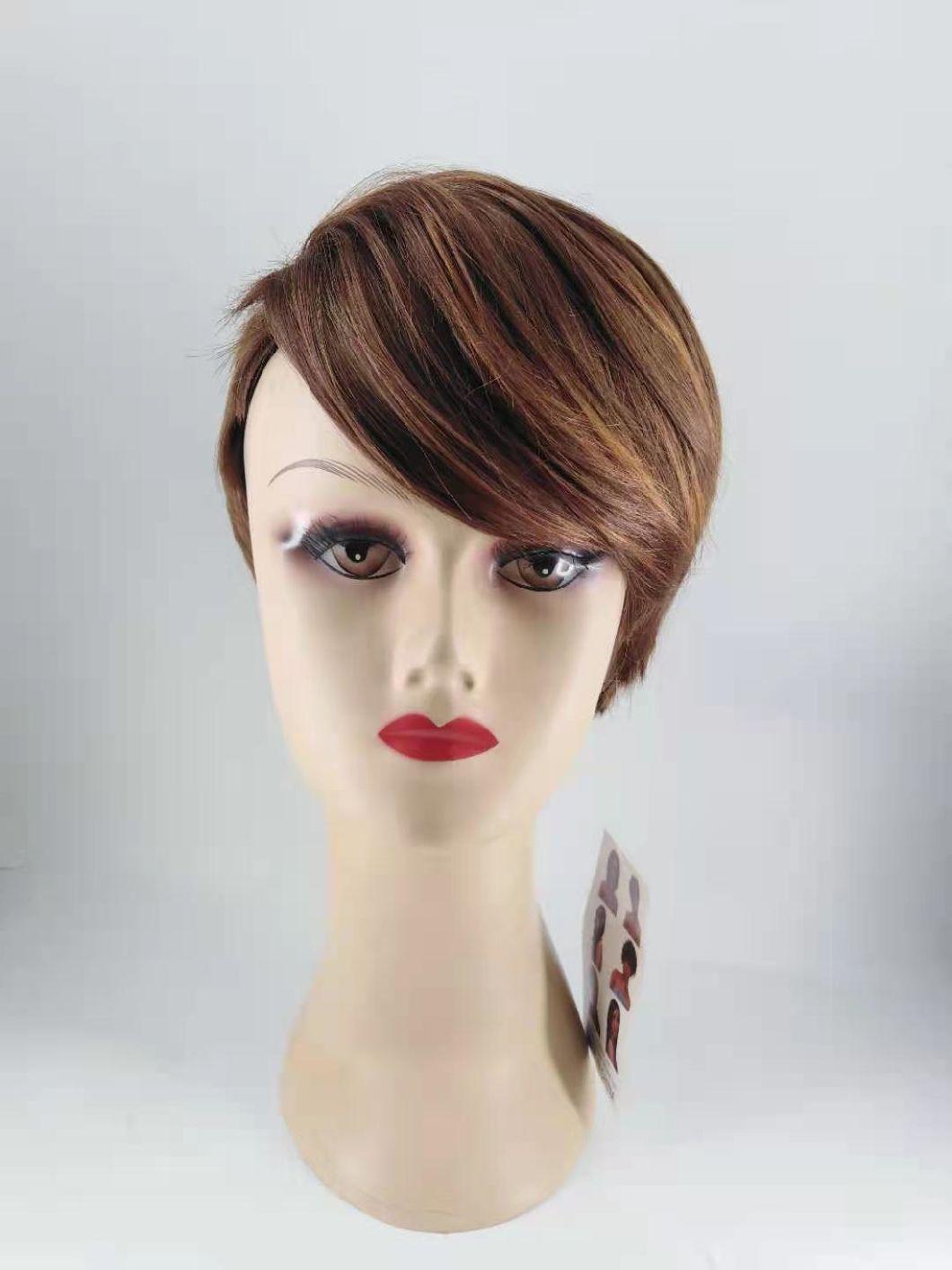 Hot Sell Synthetic Peruvian Hair Pixie Cut Short Full Lace Wig